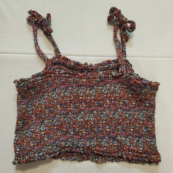 Patrons of Peace Multi Color Fitted Tube Top cropped tank - Picture 4 of 6